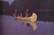 Frederic Remington, Evening on a Canadian Lake (mk43)